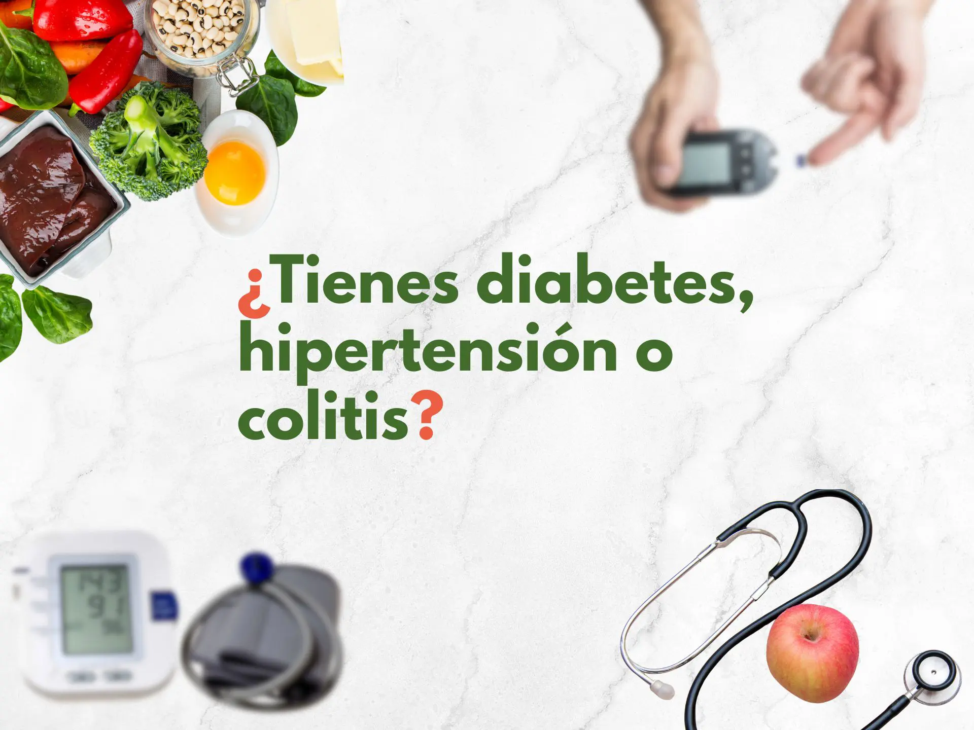 Banner con la pregunta ¿Tienes diabetes, hipertensión o colitis?